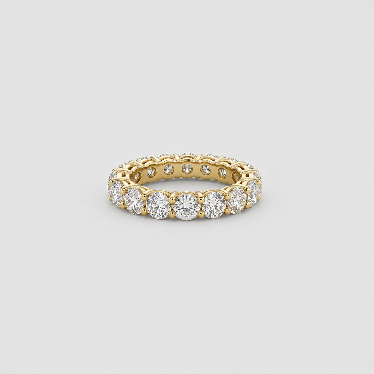 1 Ct. Round Cut Lab-Grown Diamond Eternity Band (VS–EF)
