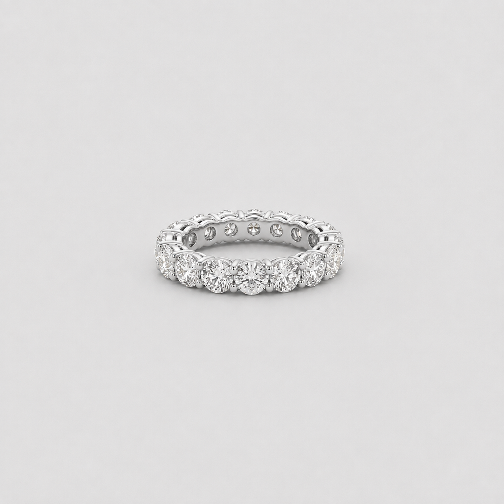 1 Ct. Round Cut Lab-Grown Diamond Eternity Band (VS–EF)