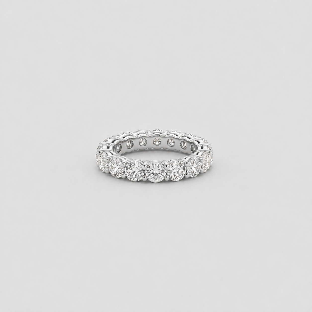 1 Ct. Round Cut Lab-Grown Diamond Eternity Band (VS–EF)