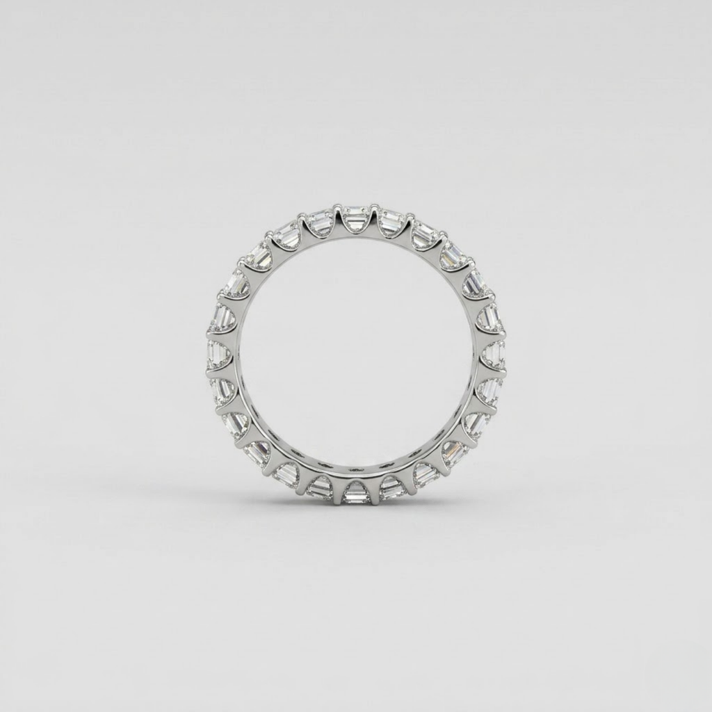 2.00 TCW (VS-EF) Baguette Cut Lab-Grown Diamond Eternity Band for Women