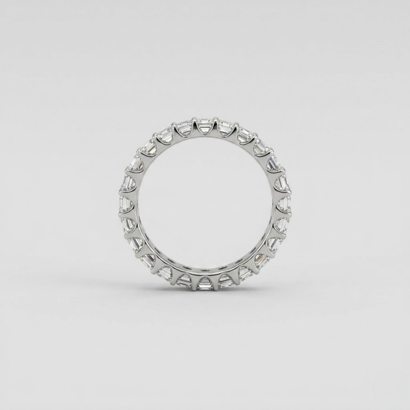2.00 TCW (VS-EF) Baguette Cut Lab-Grown Diamond Eternity Band for Women