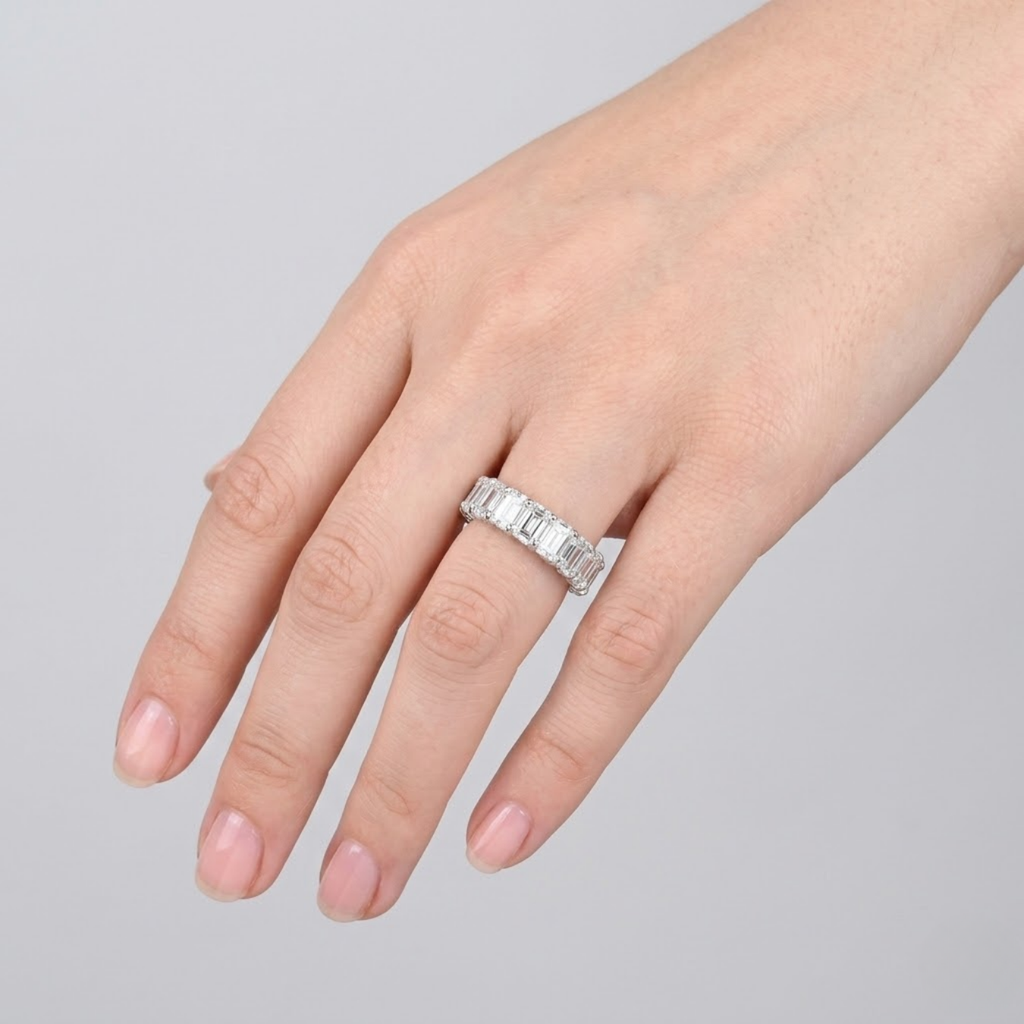 2.00 TCW (VS-EF) Baguette Cut Lab-Grown Diamond Eternity Band for Women