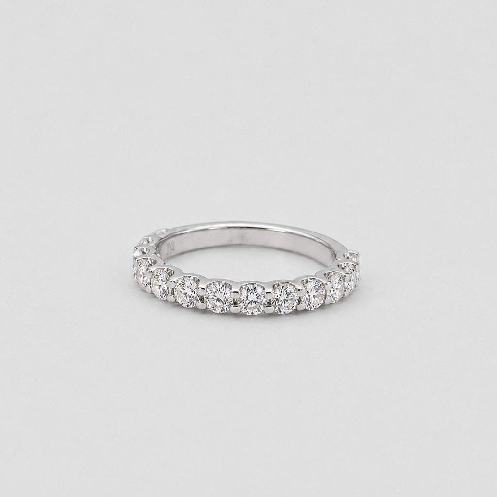 0.60 Ct. Round Cut Lab-Grown Diamond Eternity Band (VS-EF)