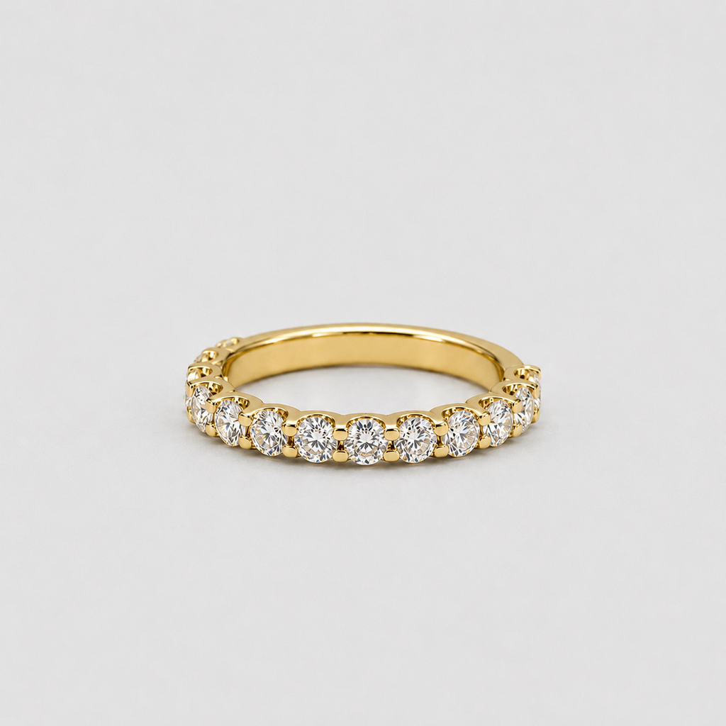 0.60 Ct. Round Cut Lab-Grown Diamond Eternity Band (VS-EF)