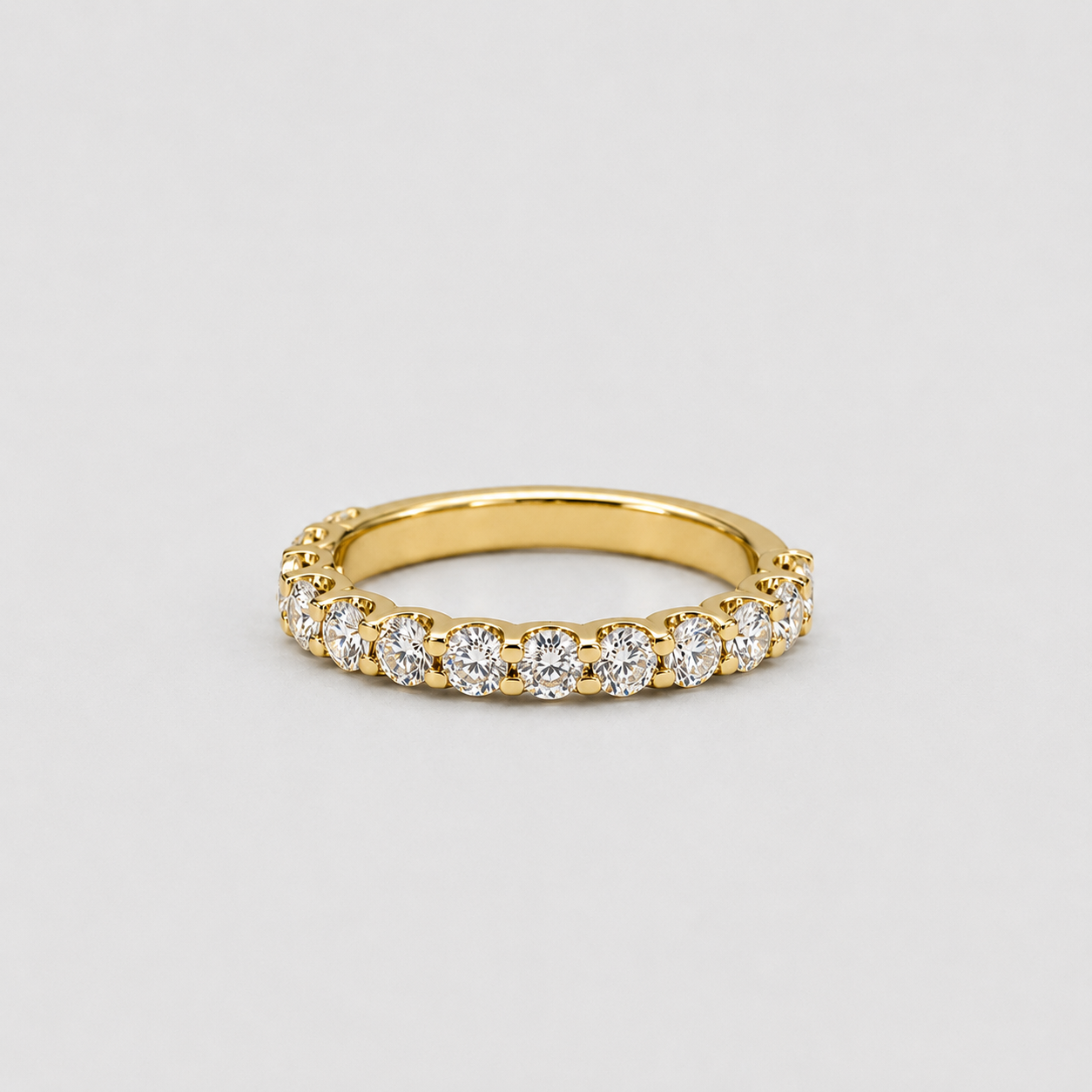 0.60 Ct. Round Cut Lab-Grown Diamond Eternity Band (VS-EF)