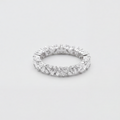 1.00tcw (VS-EF) Heart shape Lab-Grown Diamond Eternity Band for Women