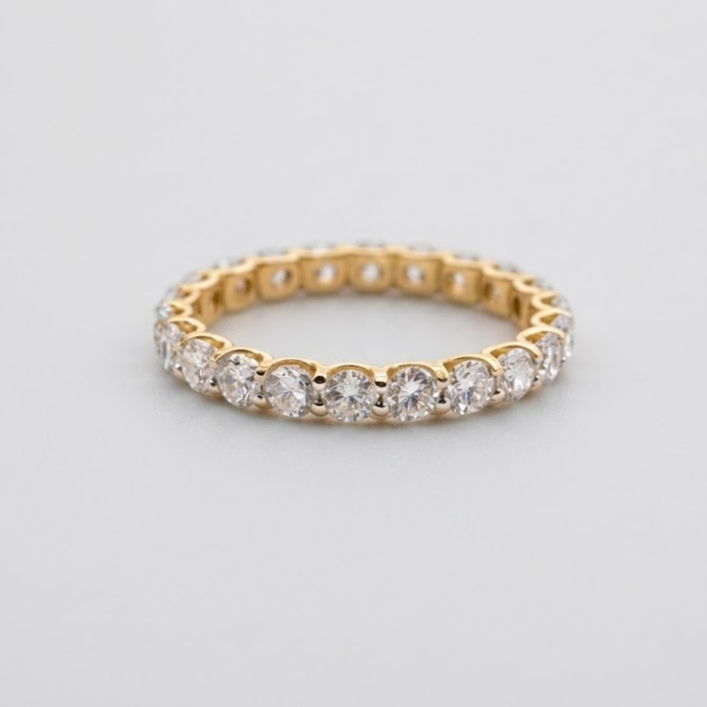 1.00 TCW (VS–EF) Elegant Round Lab-Grown Diamond Eternity Band