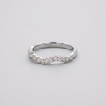 0.10 TCW (VS–EF) Twisted Lab-Grown Diamond Wedding Band for Women