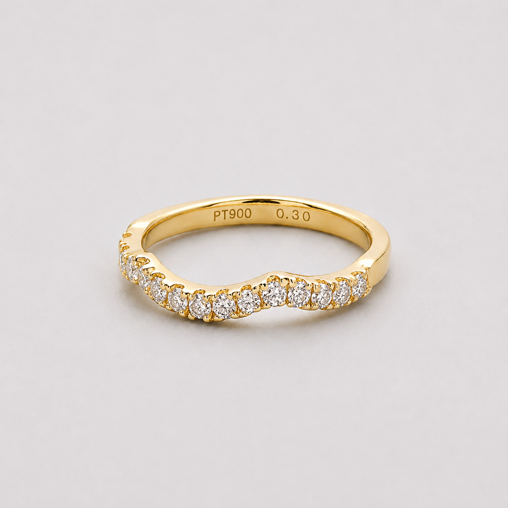 0.10 Ct. Lab-Grown Diamond Twisted Infinity Wedding Band (VS-EF)