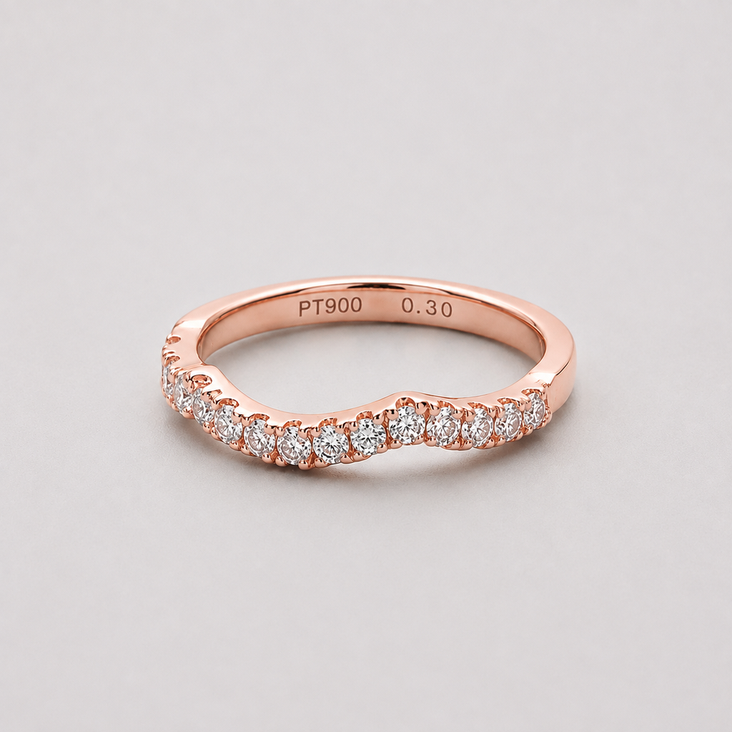 Twisted Lab-Grown Diamond Wedding Band 0.10 Ct. (VS–EF)