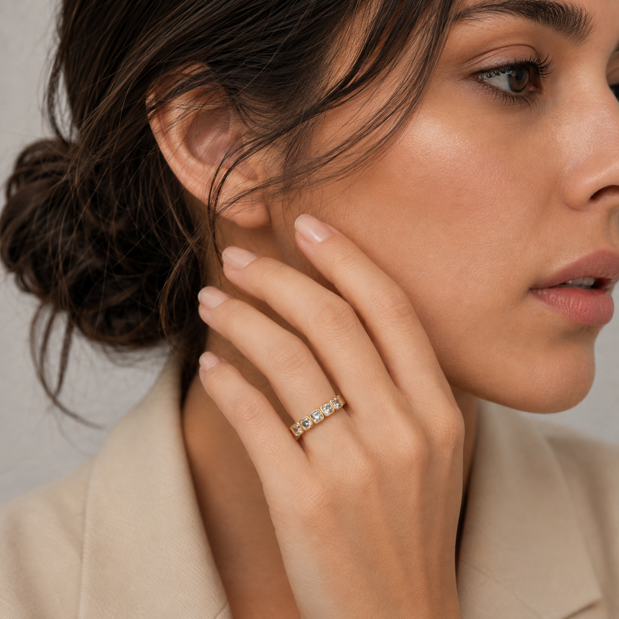 1 Ct. Lab-Grown Diamond Eternity Band Ring (VS-EF)