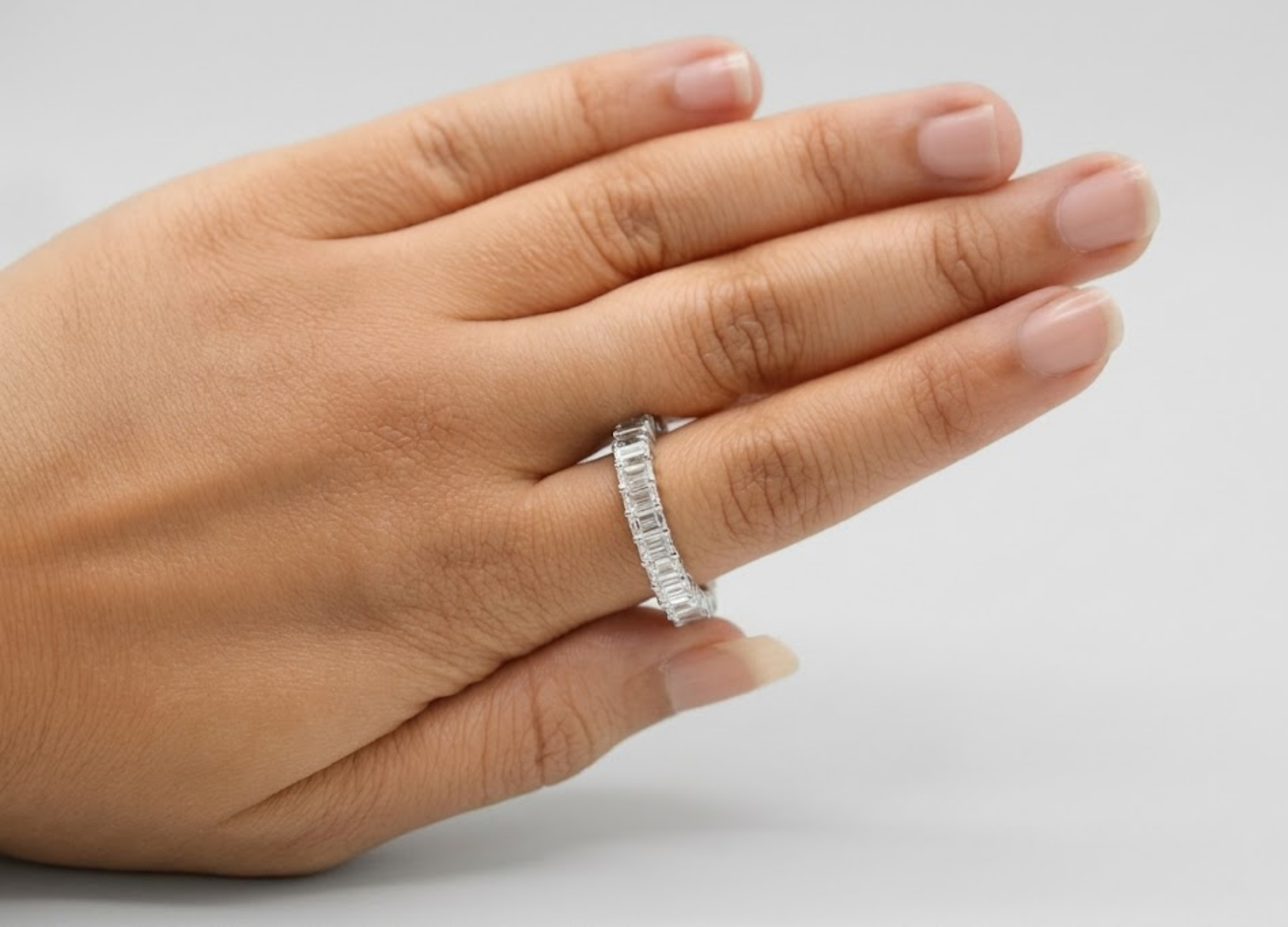 2.00tcw  (VS-EF) Baguette Cut Lab-Grown Diamond Eternity Band for Women