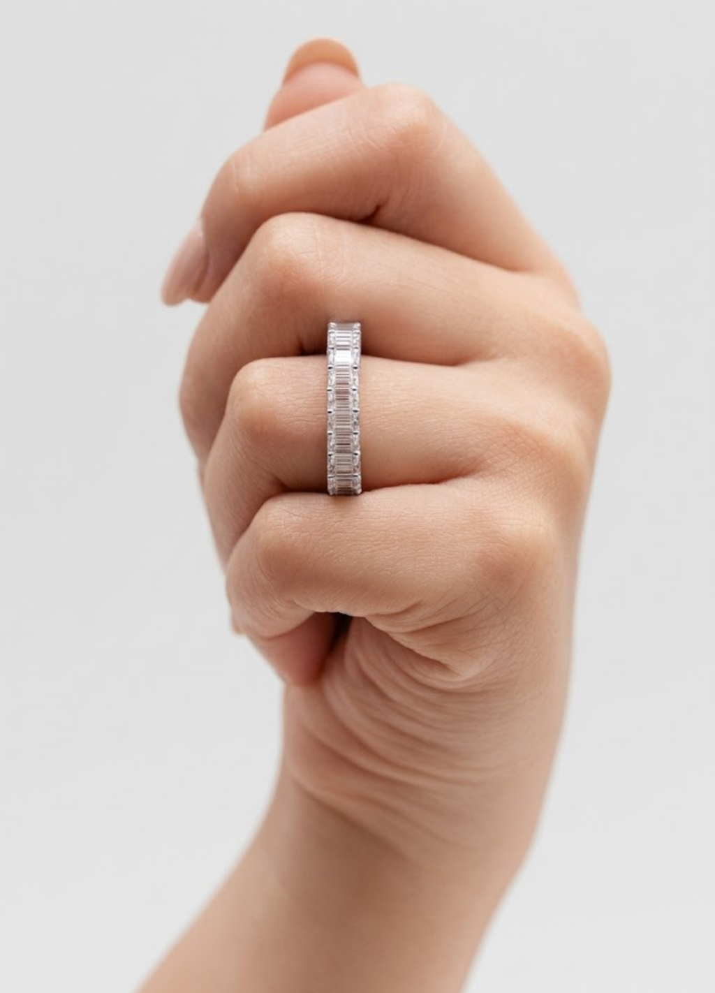 2.00tcw  (VS-EF) Baguette Cut Lab-Grown Diamond Eternity Band for Women