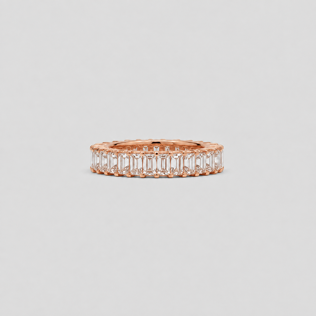 2 Ct. Emerald Cut Lab-Grown Diamond Eternity Band (VS-EF)
