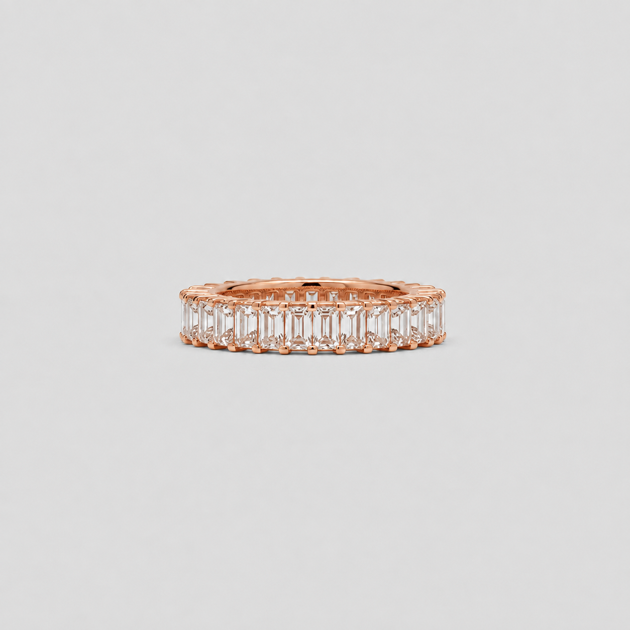 2 Ct. Emerald Cut Lab-Grown Diamond Eternity Band (VS-EF)