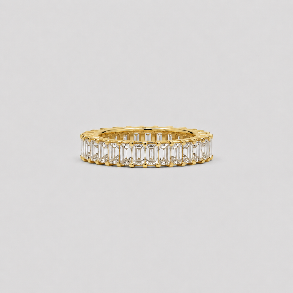 2 Ct. Emerald Cut Lab-Grown Diamond Eternity Band (VS-EF)