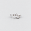 3 Ct. Lab-Grown Diamond Open Band Multi Cut Ring (EF/VVS-VS)