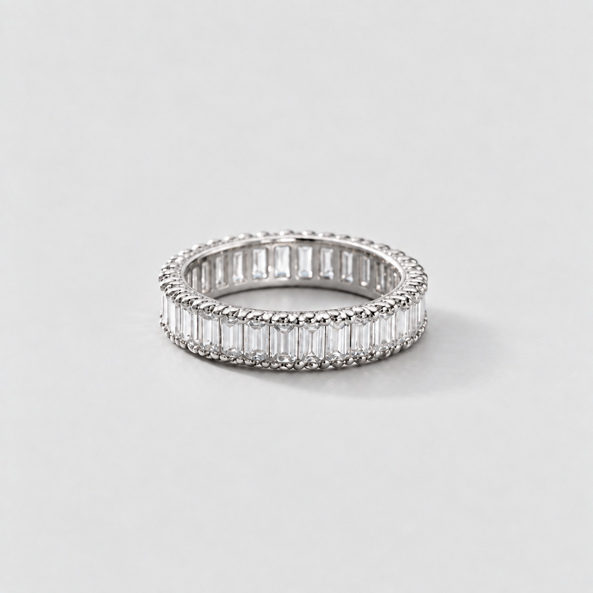 3 Ct. Lab-Grown Diamond Emerald Cut Eternity Band (EF/VVS-VS)