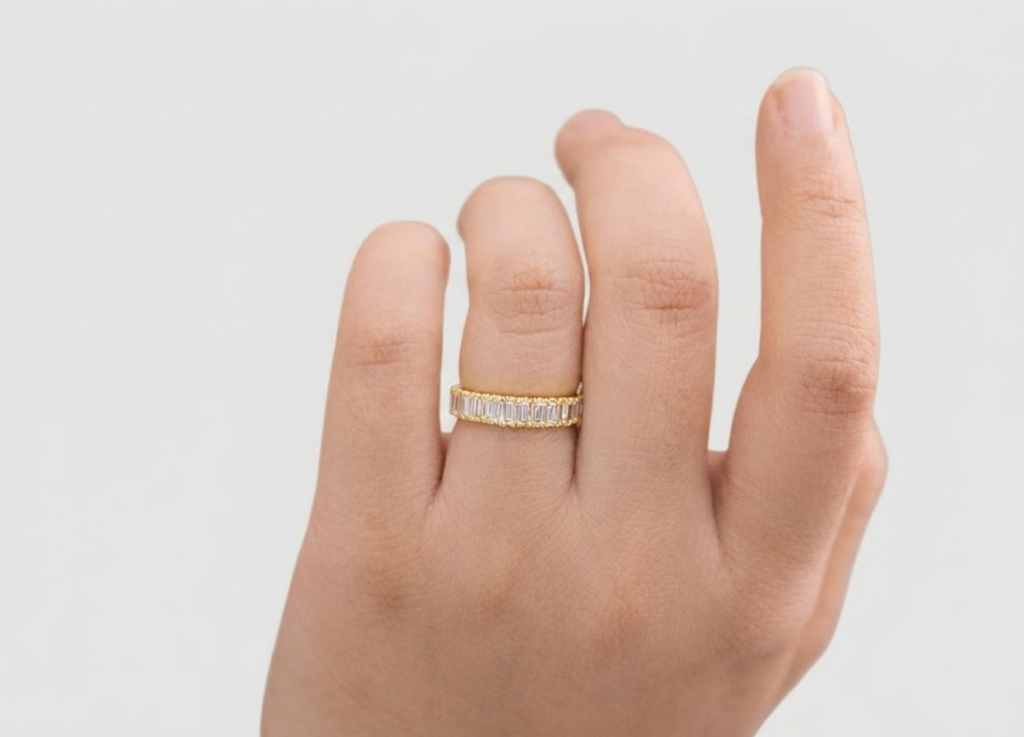 2.00 TCW (VS-EF) Baguette Cut Lab-Grown Diamond Eternity Band for Women