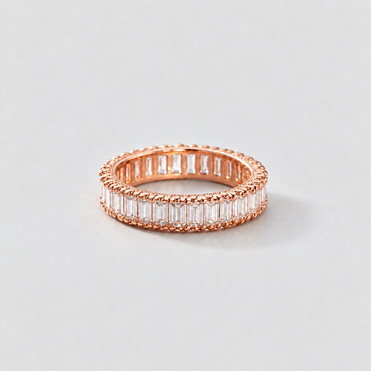 3 Ct. Lab-Grown Diamond Emerald Cut Eternity Band (EF/VVS-VS)