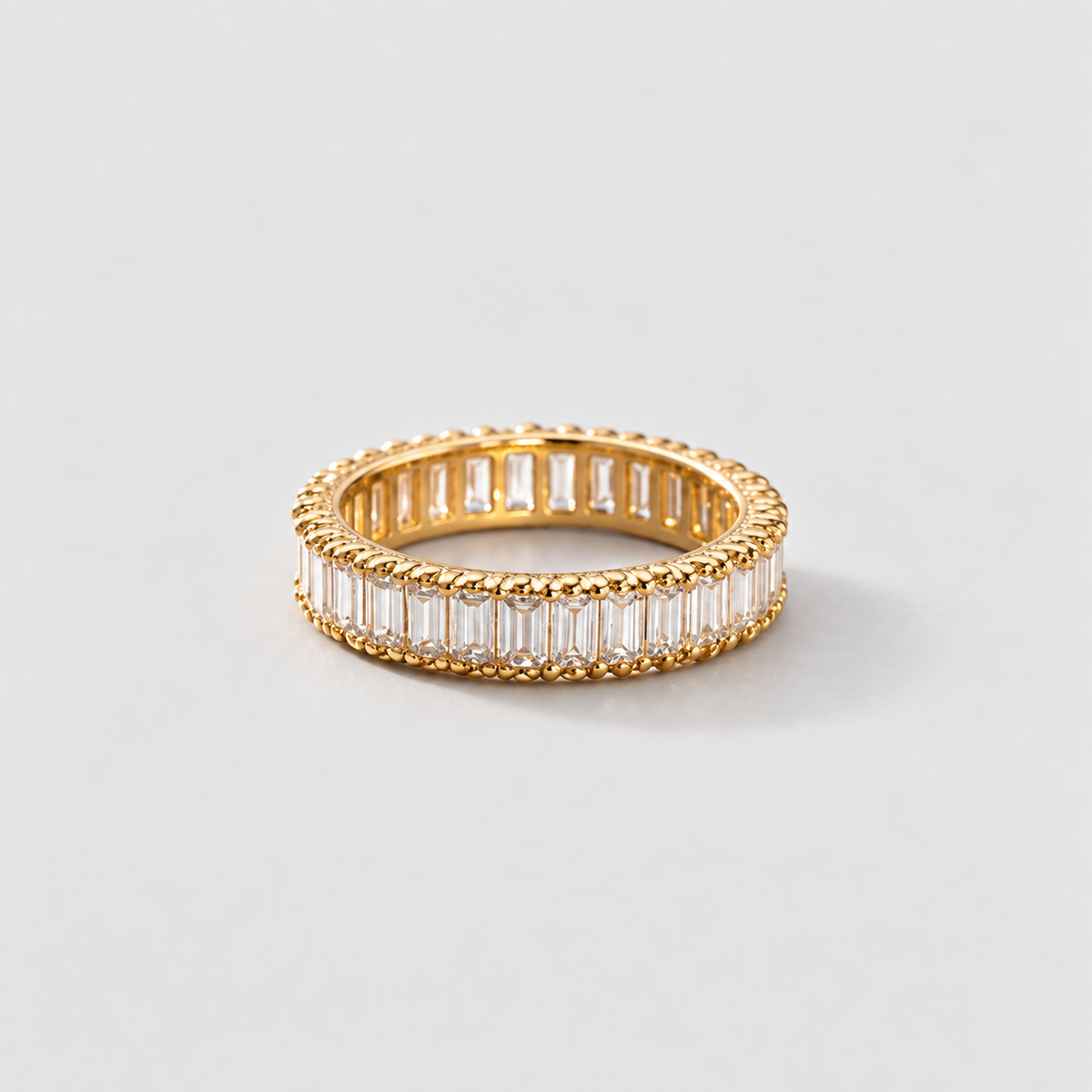 3 Ct. Lab-Grown Diamond Emerald Cut Eternity Band (EF/VVS-VS)