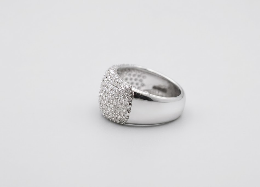 2.50tcw  (VS-EF) Dome Pavé Lab-Grown Diamond Statement Ring for Women