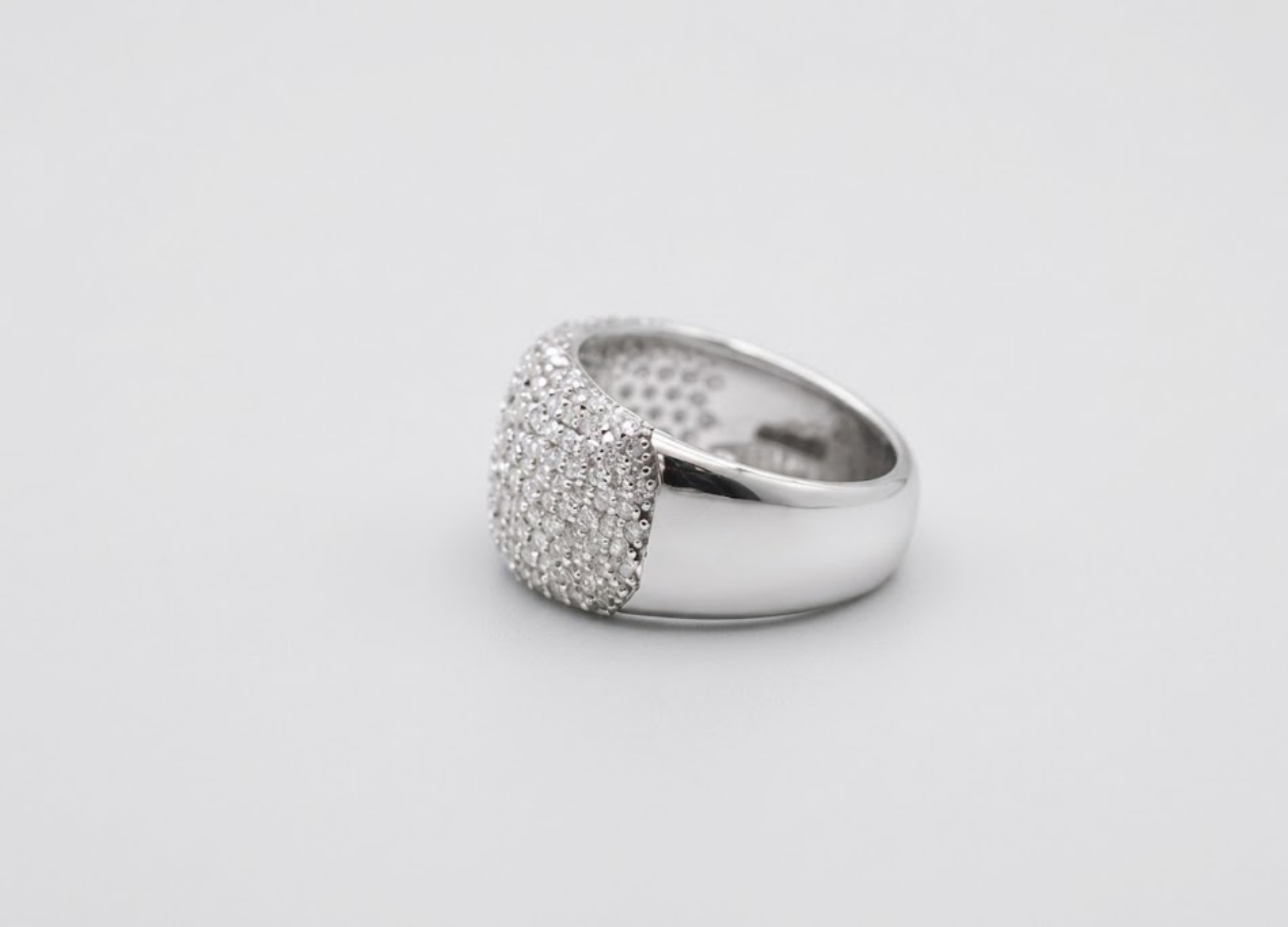 2.50tcw  (VS-EF) Dome Pavé Lab-Grown Diamond Statement Ring for Women
