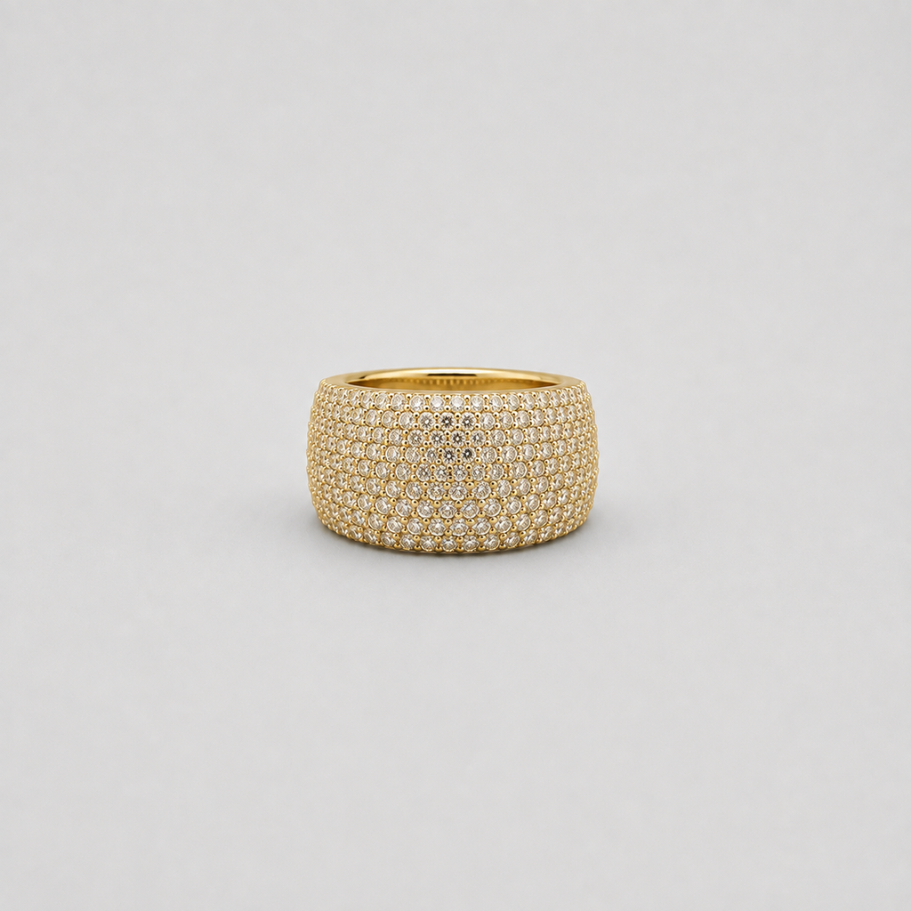 2.50 Ct. Dome Pavé Lab-Grown Diamond Statement Ring (VS-EF)