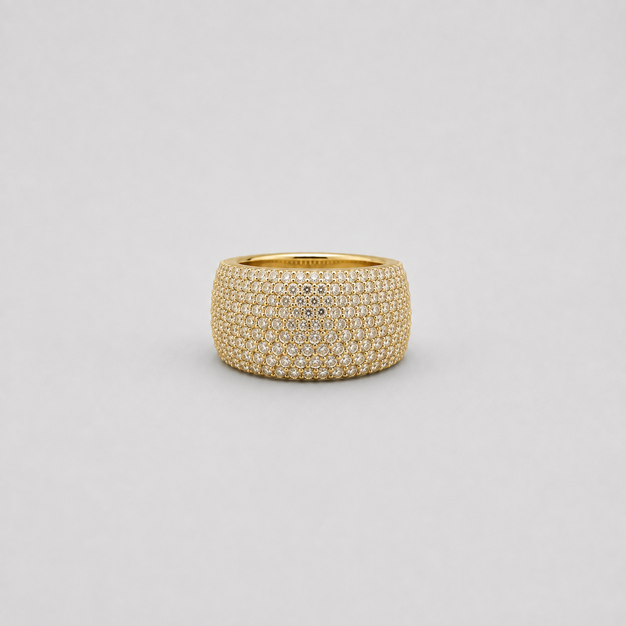 2.50 Ct. Dome Pavé Lab-Grown Diamond Statement Ring (VS-EF)