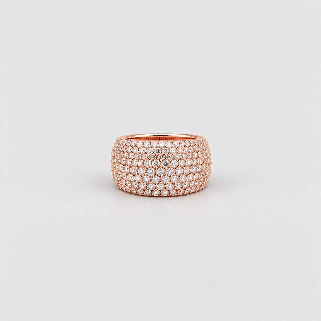 2.50 Ct. Dome Pavé Lab-Grown Diamond Statement Ring (EF/VVS-VS)