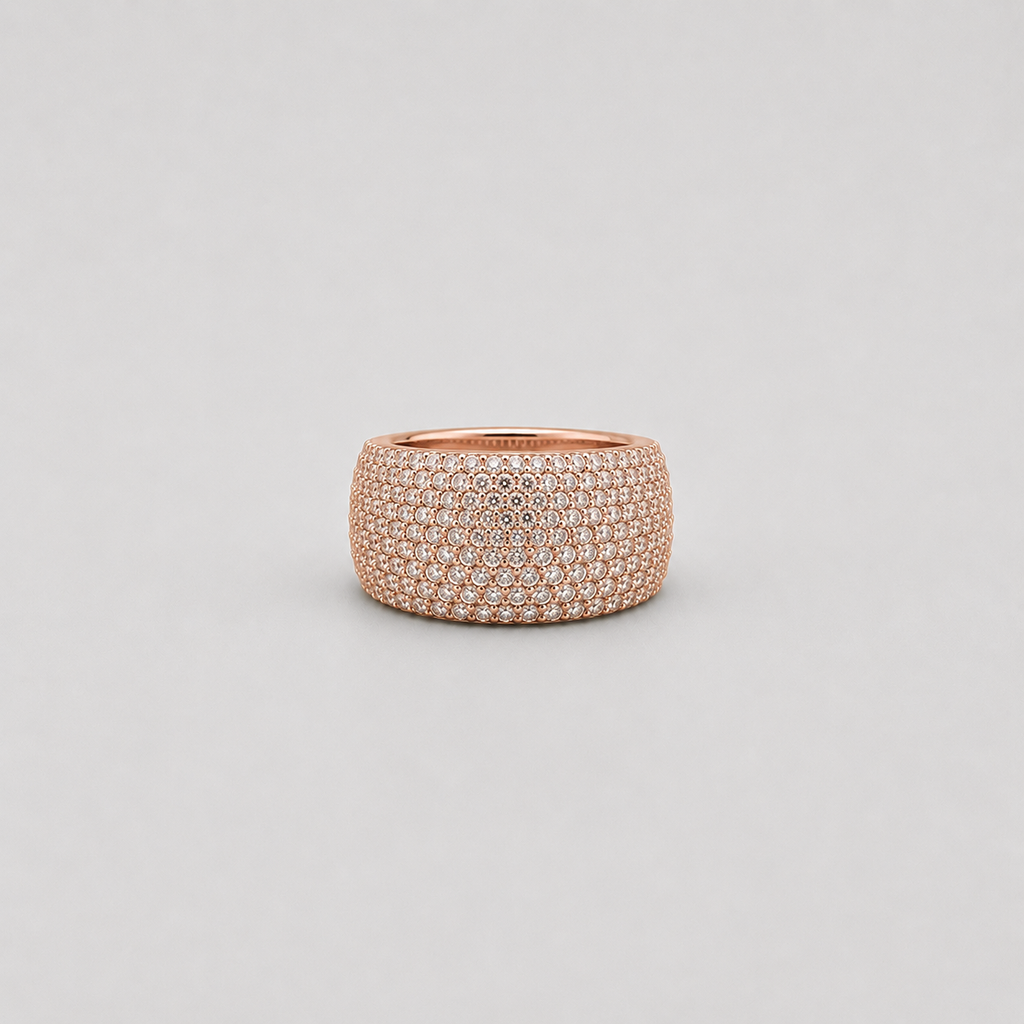 2.50 Ct. Dome Pavé Lab-Grown Diamond Statement Ring (VS-EF)