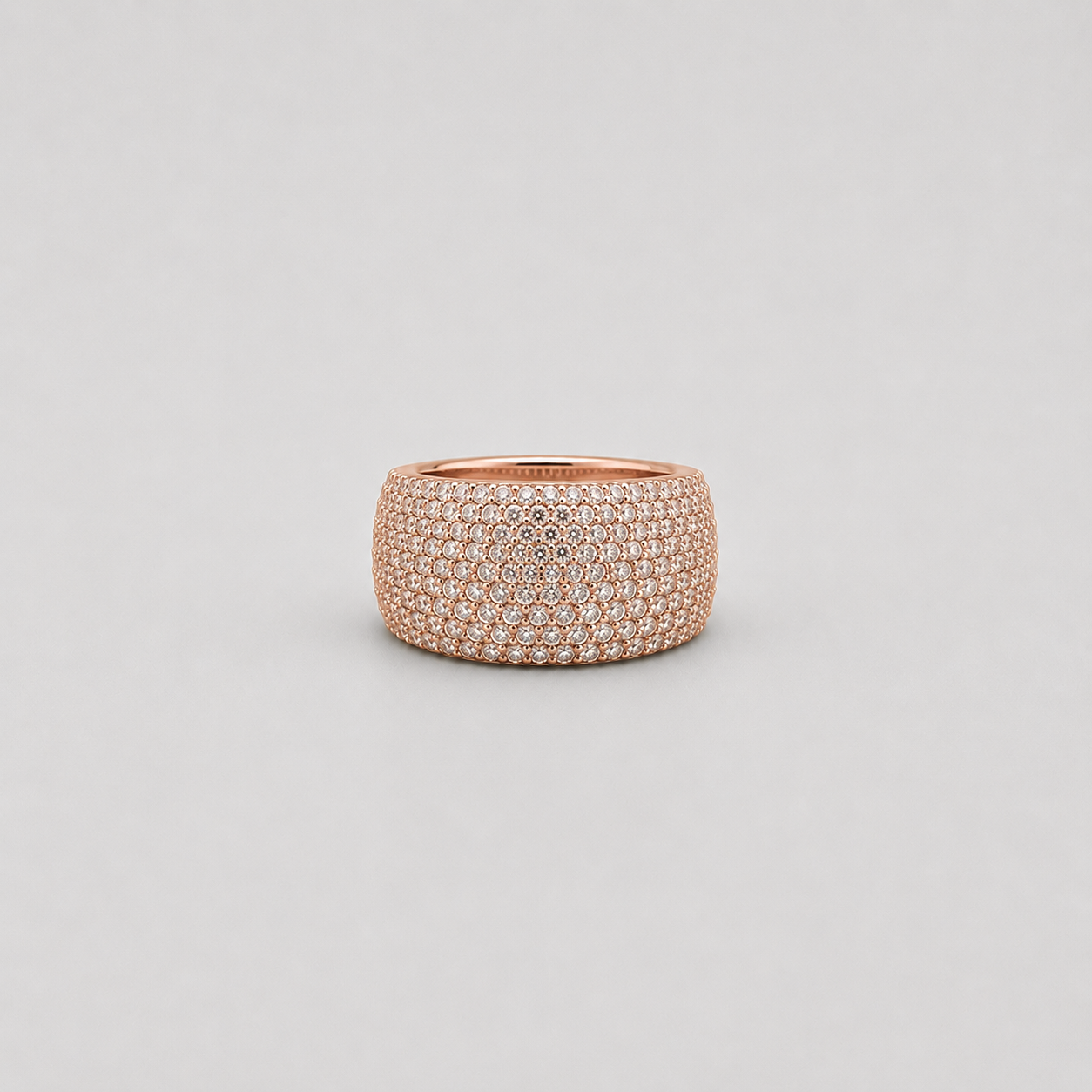 2.50 Ct. Dome Pavé Lab-Grown Diamond Statement Ring (VS-EF)