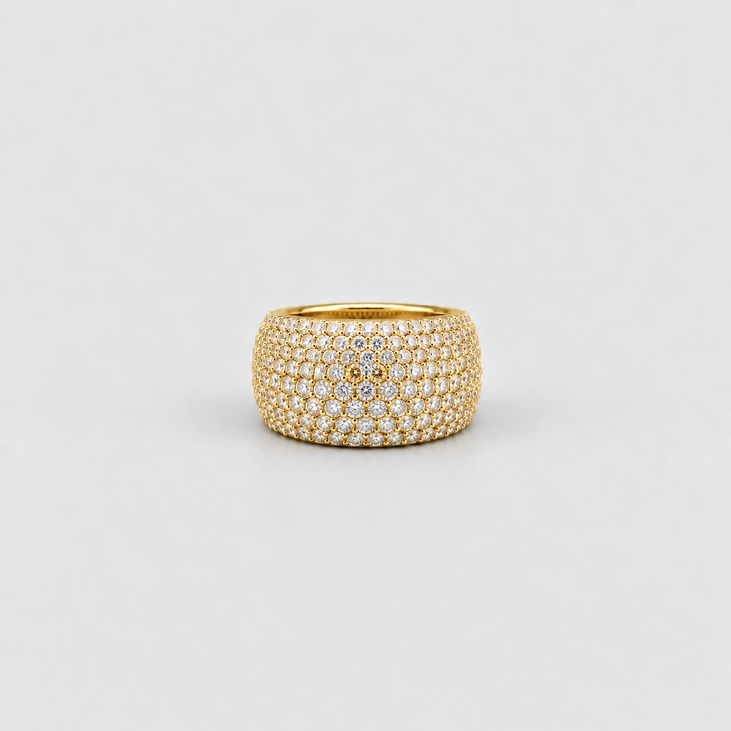 2.50 Ct. Dome Pavé Lab-Grown Diamond Statement Ring (EF/VVS-VS)