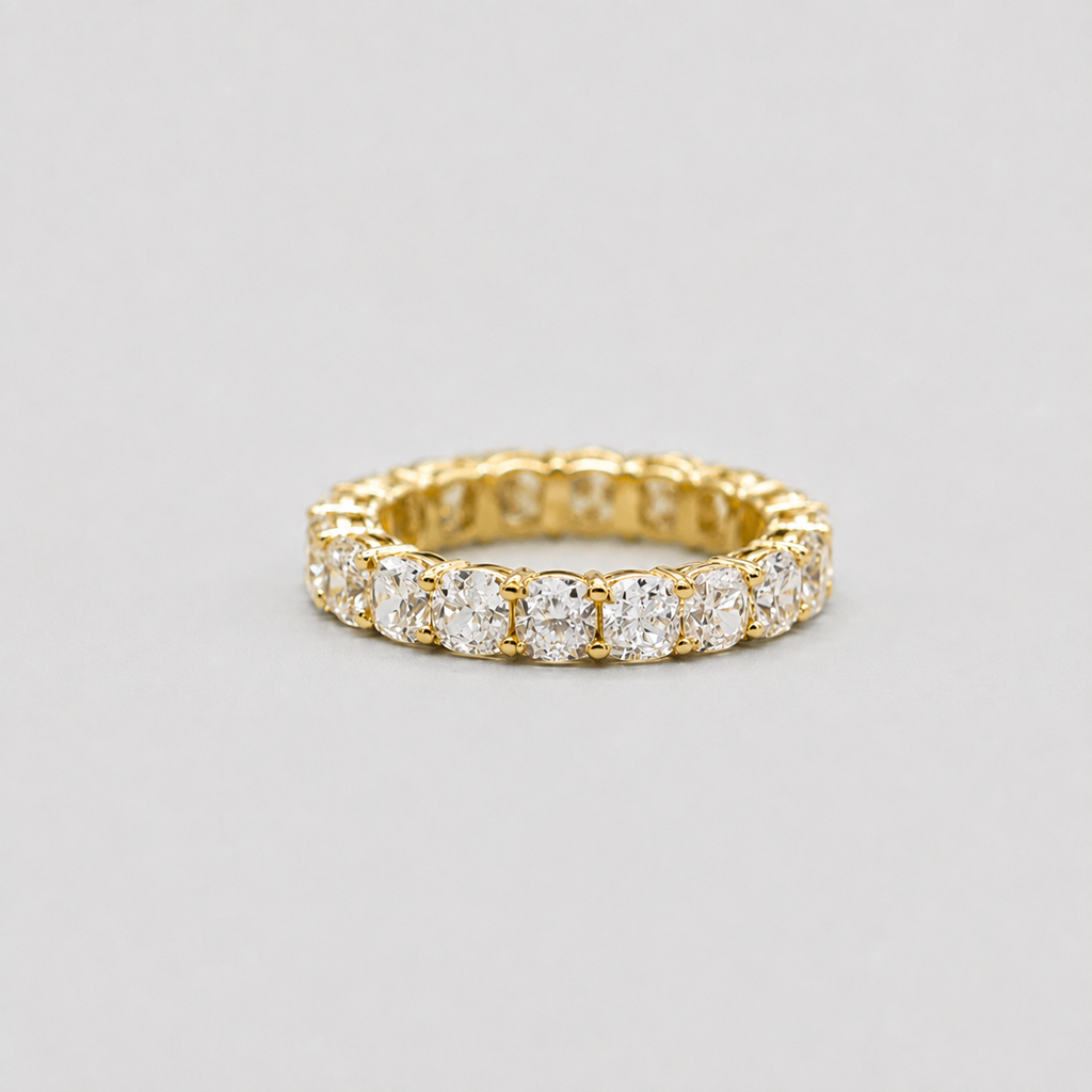 1 Ct. Cushion Cut Lab-Grown Diamond Eternity Band (VS-EF)