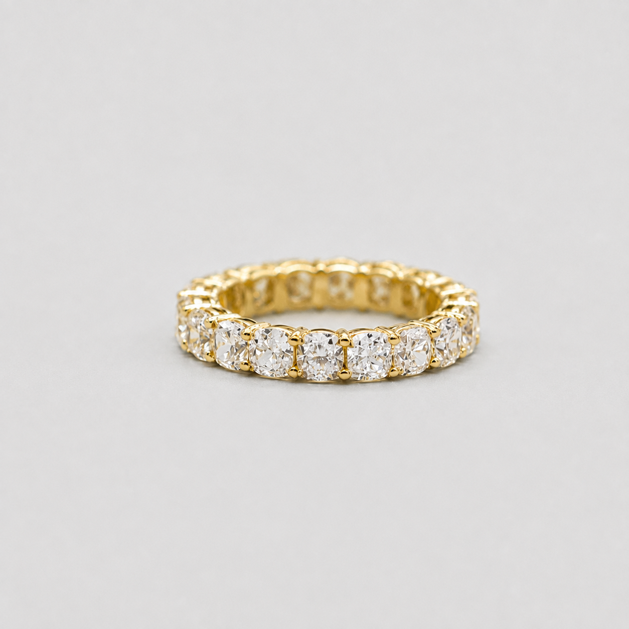 1 Ct. Cushion Cut Lab-Grown Diamond Eternity Band (VS-EF)