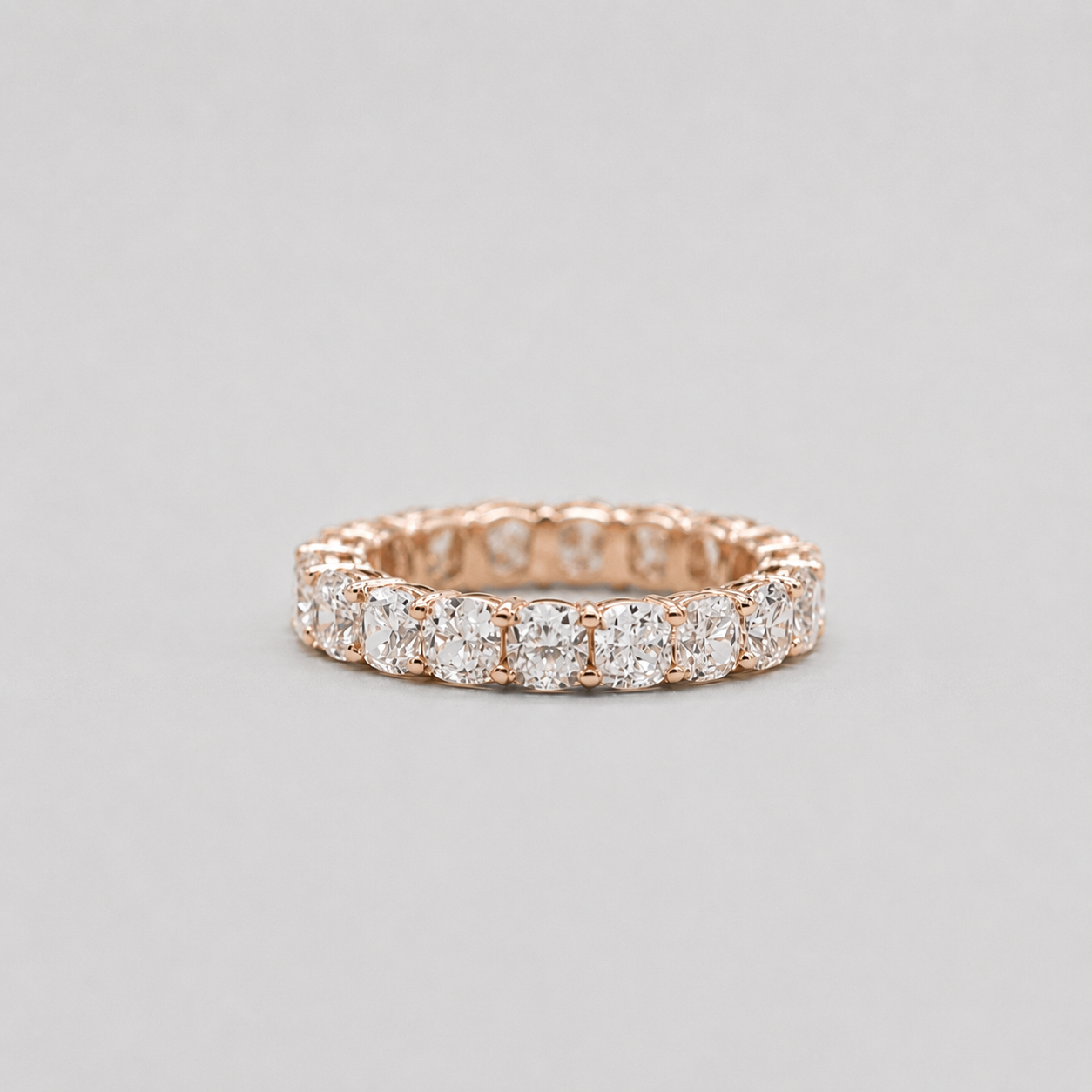 1 Ct. Cushion Cut Lab-Grown Diamond Eternity Band (VS-EF)