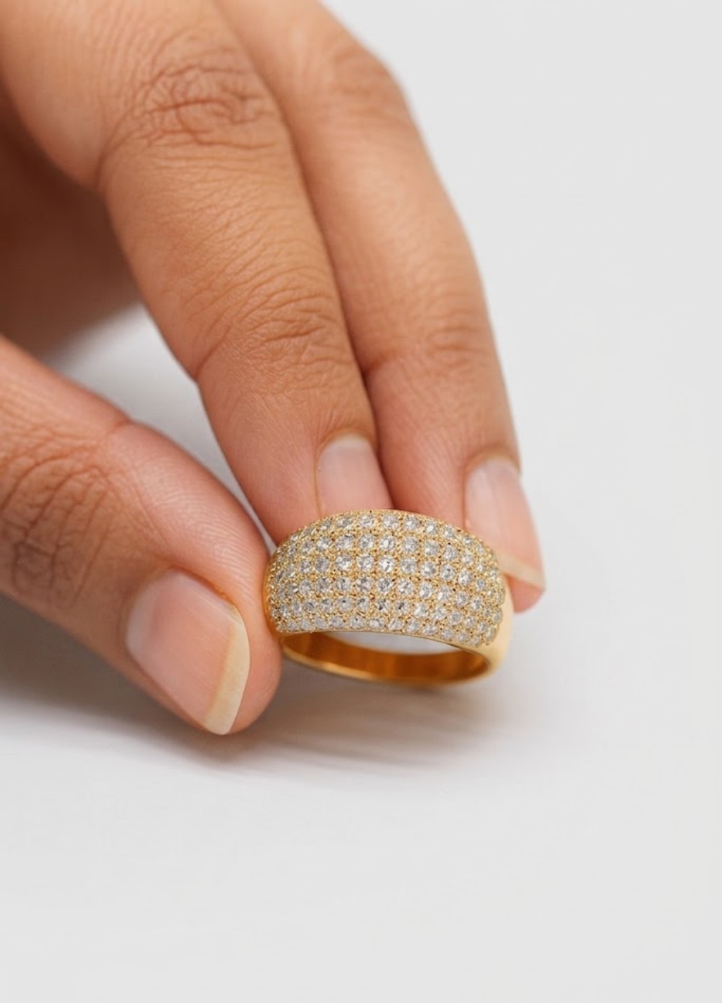 0.80tcw  (VS-EF) Wide Pavé Lab-Grown Diamond Band Ring for Women
