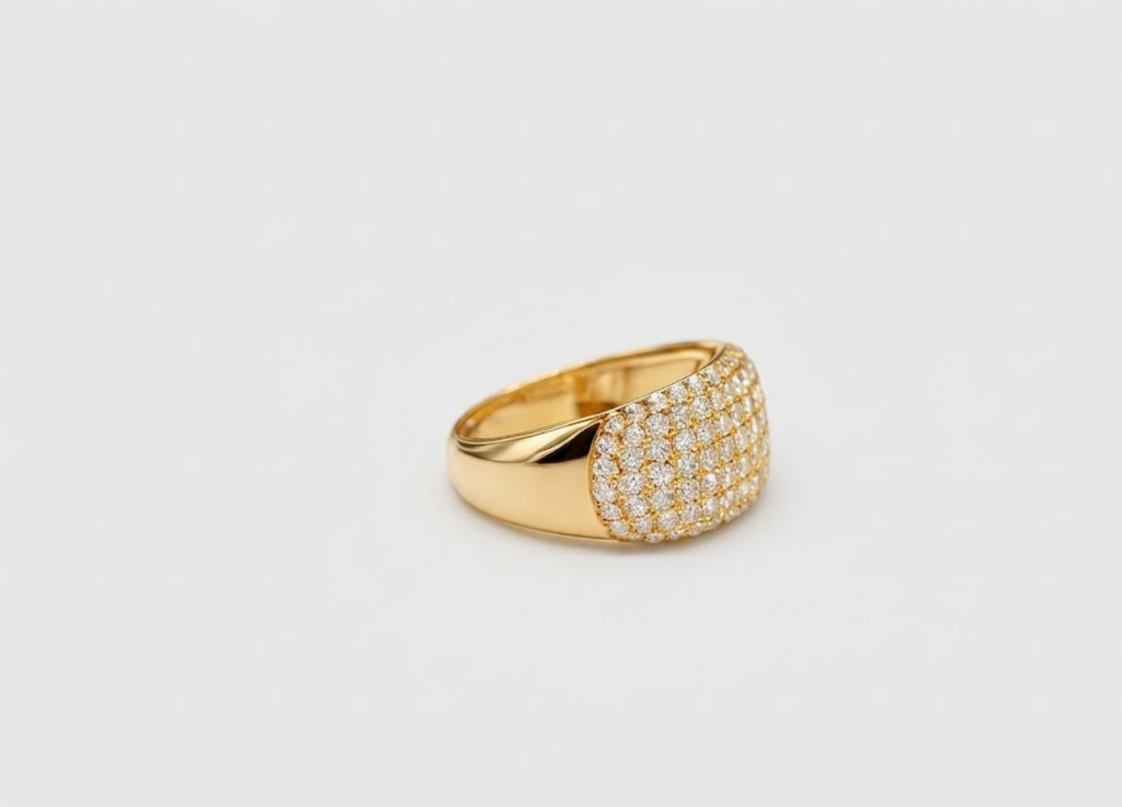 0.80tcw  (VS-EF) Wide Pavé Lab-Grown Diamond Band Ring for Women