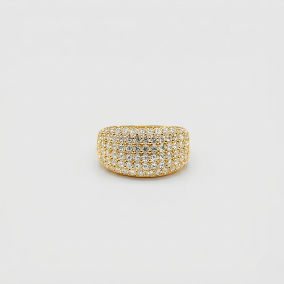 0.80tcw  (VS-EF) Wide Pavé Lab-Grown Diamond Band Ring for Women