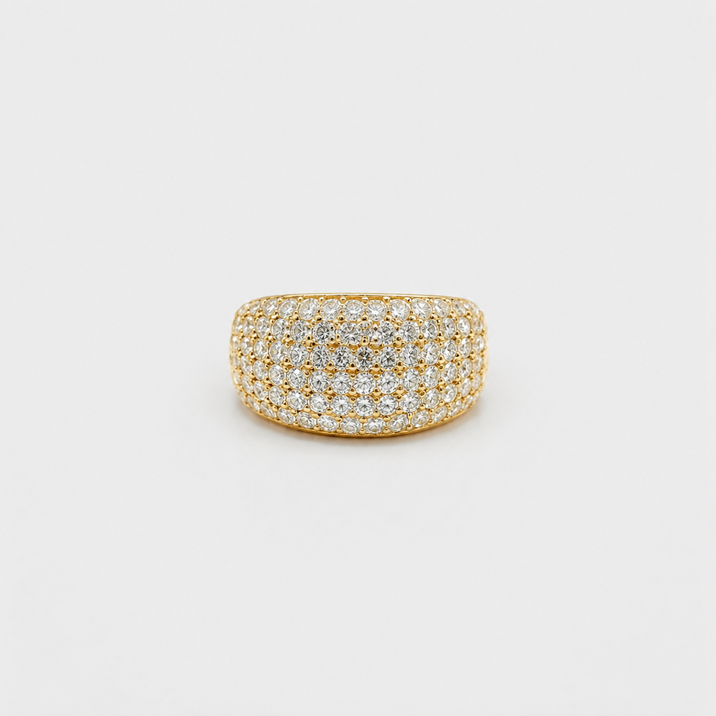 Lab-Grown Diamond Wide Pavé Band Ring 0.80 Ct. (VS-EF)