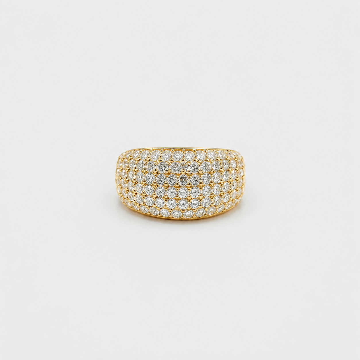 Lab-Grown Diamond Wide Pavé Band Ring 0.80 Ct. (VS-EF)