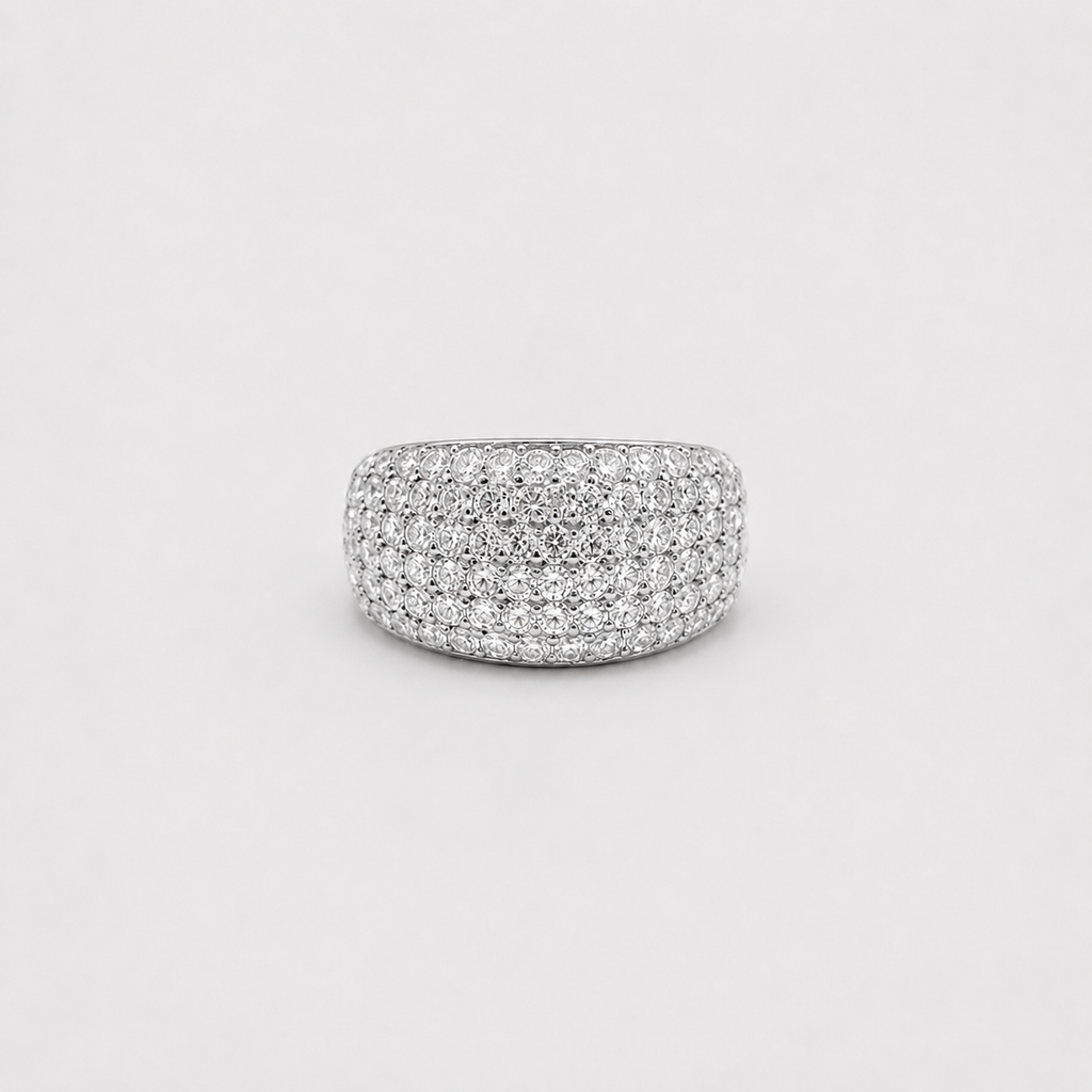 Lab-Grown Diamond Wide Pavé Band Ring 0.80 Ct. (VS-EF)