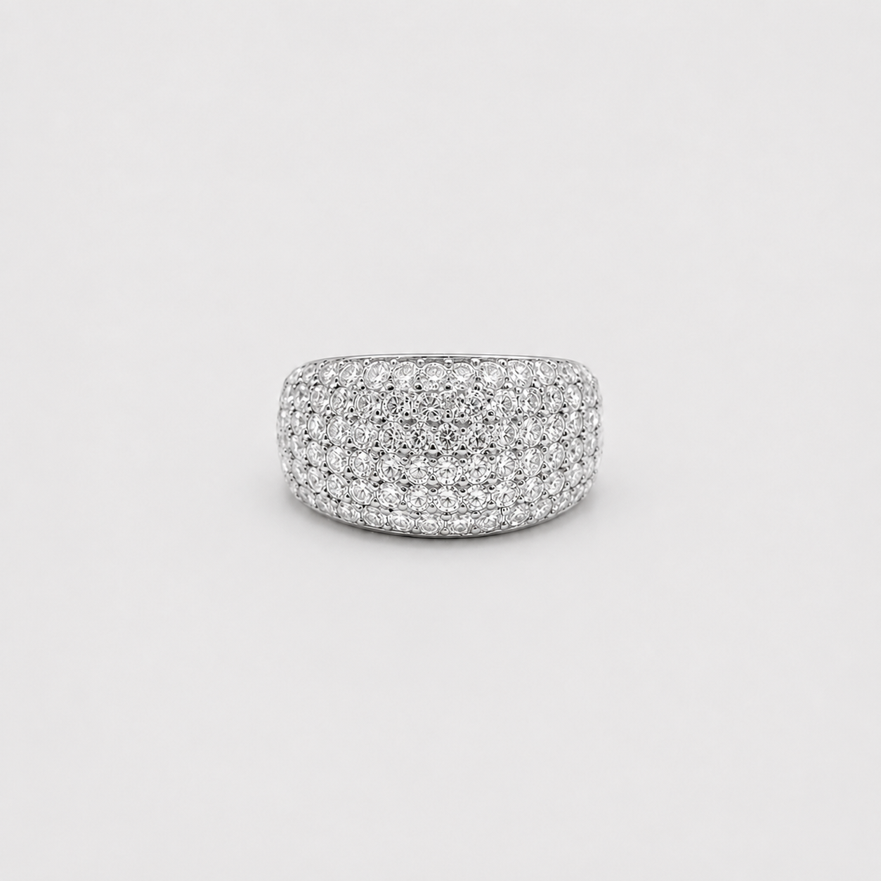 Lab-Grown Diamond Wide Pavé Band Ring 0.80 Ct. (VS-EF)