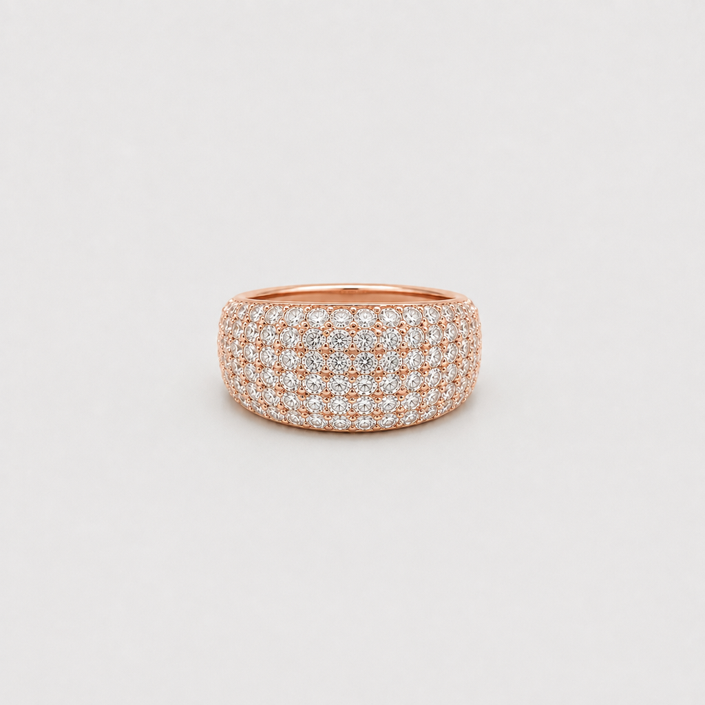 Lab-Grown Diamond Wide Pavé Band Ring 0.80 Ct. (VS-EF)