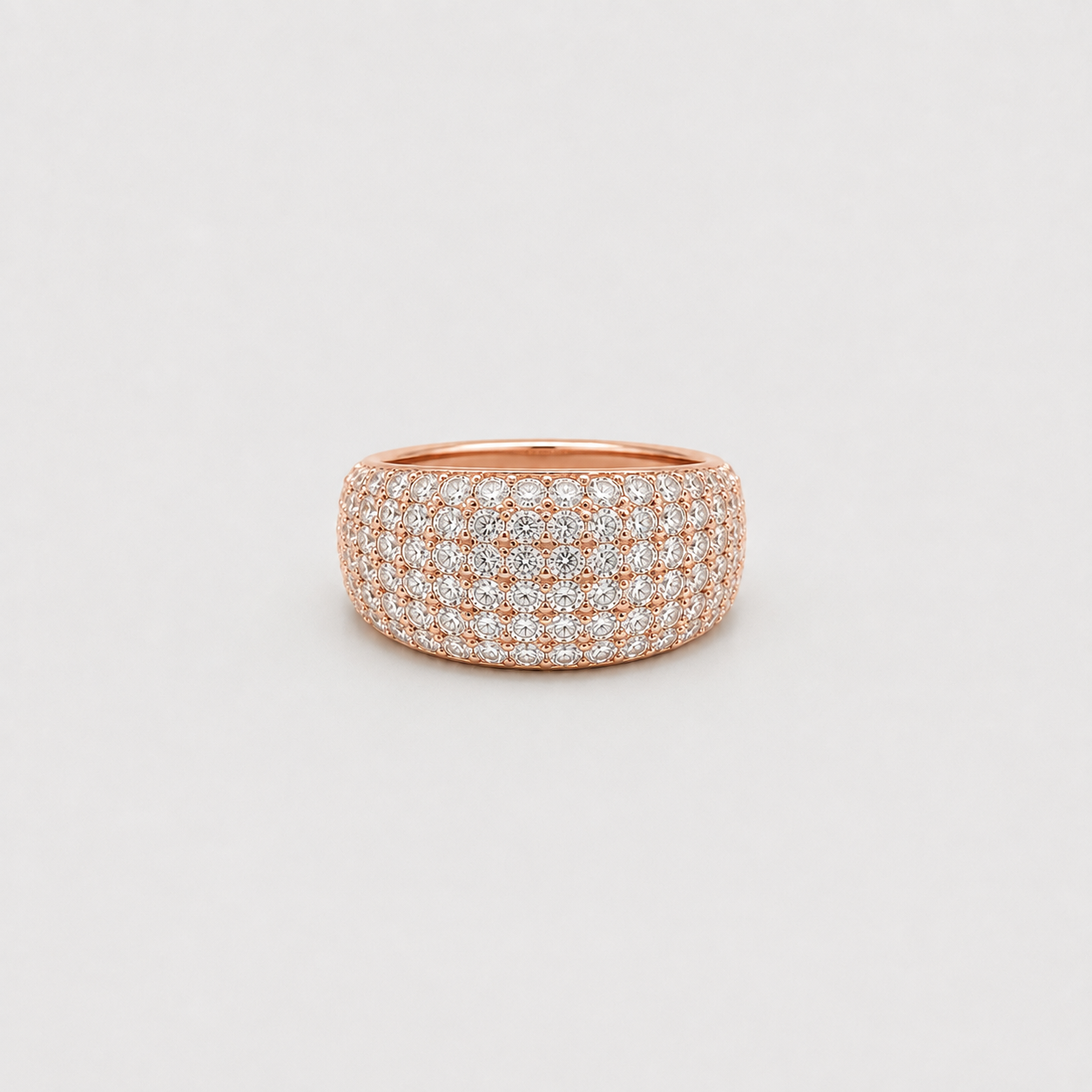 Lab-Grown Diamond Wide Pavé Band Ring 0.80 Ct. (VS-EF)