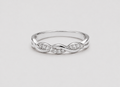 0.10 Ct. Lab-Grown Diamond Twisted Infinity Wedding Band (VS-EF)