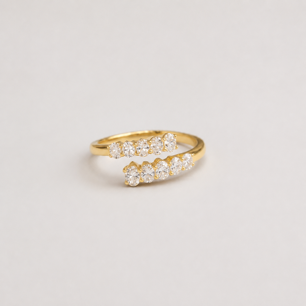 1.8 Ct. Lab-Grown Diamond Half Eternity Band Oval Ring (VS-EF)