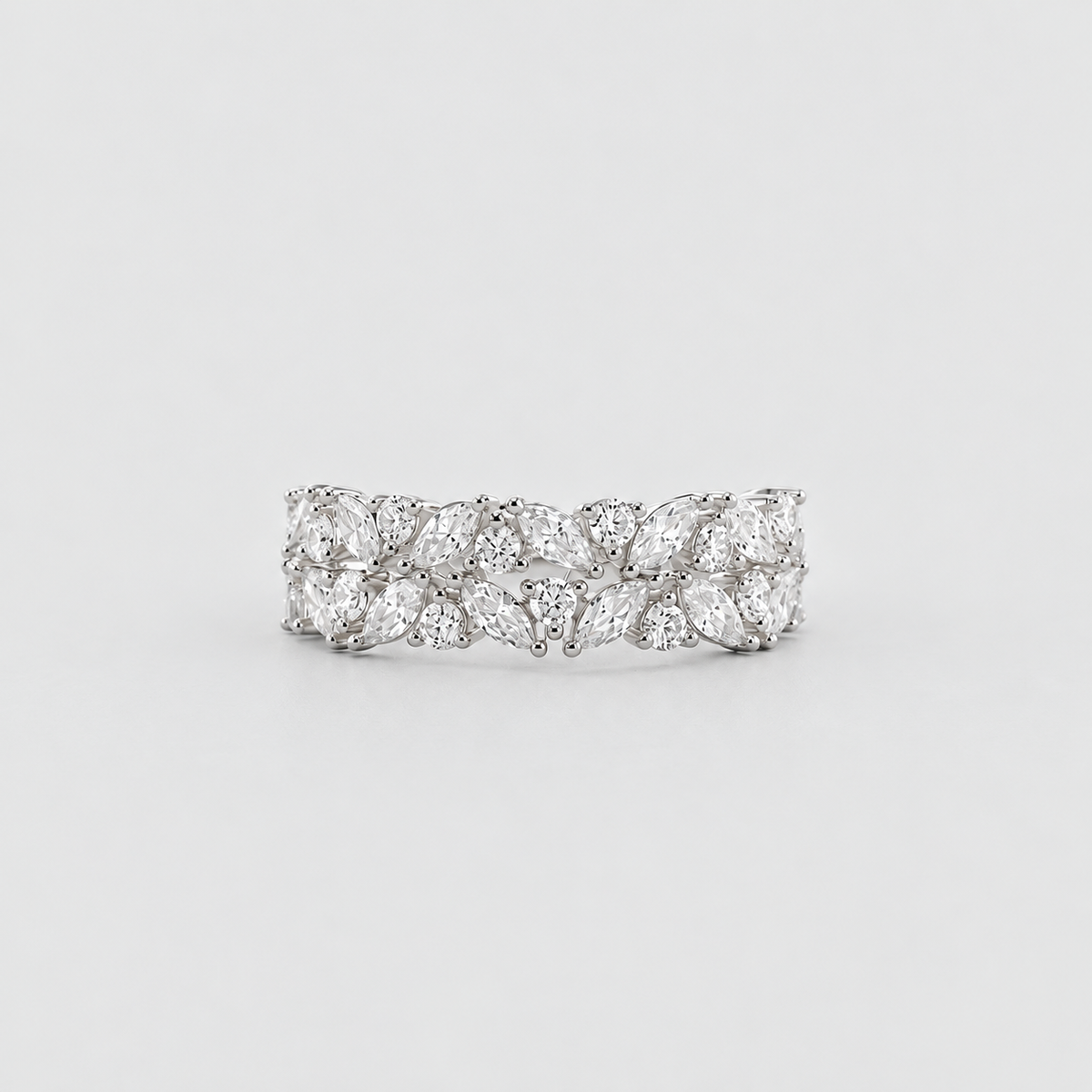 1.90 Ct. Lab Grown Diamond Designer Cluster Ring (EF/VVS-VS)
