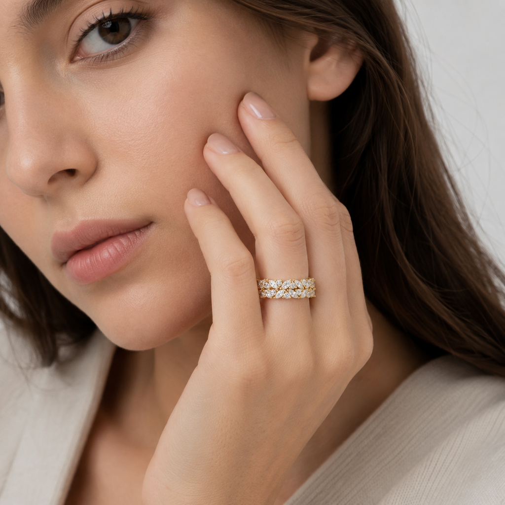 1.90 Ct. Lab Grown Diamond Designer Cluster Ring (VS-EF)