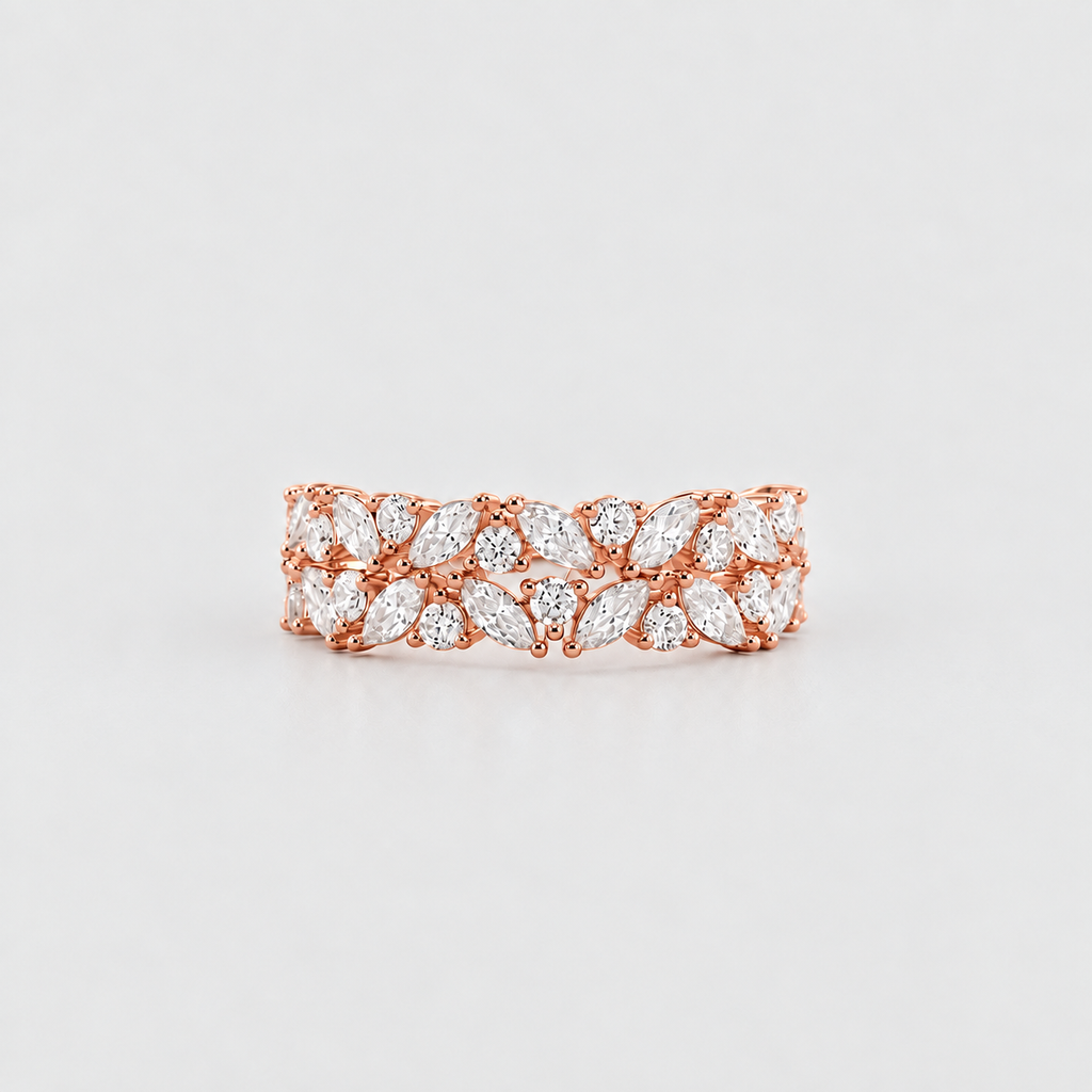 1.90 Ct. Lab Grown Diamond Designer Cluster Ring (EF/VVS-VS)